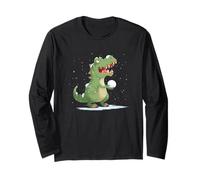 Superbe Costume Dinosaure Aime Les Combats de Boules de Neige Manche Longue