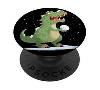 Superbe Costume Dinosaure Aime Les Combats de Boules de Neige PopSockets PopGrip Adhésif