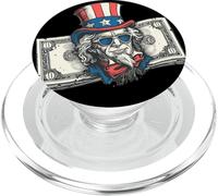 Superbe Costume Patriotique pour Les Amateurs de Dollars américains PopSockets PopGrip pour MagSafe