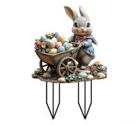 Superbe décoration d'extérieur avec piquets lapin de Pâques pour apporter de la joie à n'importe quel espace (OH836)
