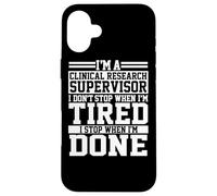 Superbe Design Amusant de vêtements de superviseur de Recherche Clinique Coque pour iPhone 16 Plus