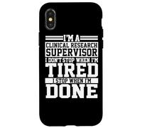 Superbe Design Amusant de vêtements de superviseur de Recherche Clinique Coque pour iPhone X/XS
