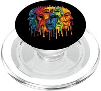 Superbe Design Artistique. Peinture Goutte, Visages, peintures colorées PopSockets PopGrip pour MagSafe