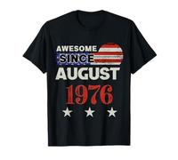 Superbe drapeau américain vintage depuis 1976 août 1976 T-Shirt