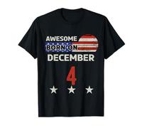 Superbe Drapeau américain Vintage du 4 décembre T-Shirt