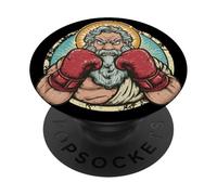 Superbe emblème du Dieu de la Boxe PopSockets PopGrip Adhésif