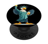 Superbe Figurine d'aigle en liberté PopSockets PopGrip Adhésif