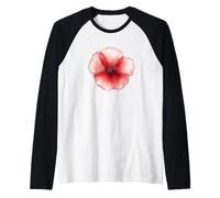 Superbe Fleur de Coquelicot Manche Raglan