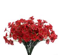 Superbe flore décorative parfaite pour ajouter une touche de couleur à n'importe quelle zone sans entretien (rouge)