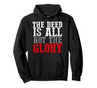 Superbe Hardcore « The Deed is all not the glory » Sweat à Capuche