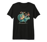 Superbe héros Rock avec Guitare électrique et Cape T-Shirt Haut de Gamme