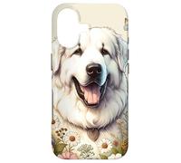 Superbe Illustration de Fleurs Sauvages d'été pour Chien des Pyrénées Coque pour iPhone 17