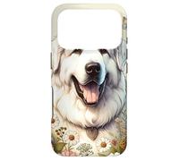 Superbe Illustration de Fleurs Sauvages d'été pour Chien des Pyrénées Coque pour iPhone 17 Pro