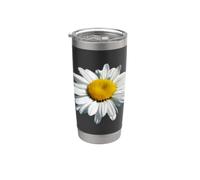 Superbe marguerite Shasta de couleur blanche Gobelet isotherme en acier inoxydable double paroi