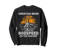 Superbe Motard chrétien Godspeed on The Highway/Christ Sweatshirt