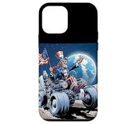 Superbe Oncle Sam sur la Lune avec véhicule Cool Coque pour iPhone 12 Mini