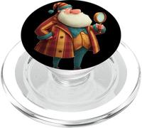 Superbe Père Noël avec loupe pour détective PopSockets PopGrip pour MagSafe