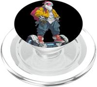 Superbe Père Noël Futur avec Roue électrique et Look Cool PopSockets PopGrip pour MagSafe