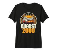 Superbe Phrase Depuis août 2000 26e Anniversaire 26 Ans T-Shirt Haut de Gamme