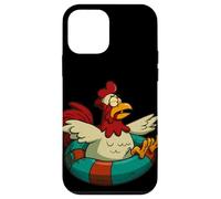 Superbe Poulet avec Anneau de Plage pour la Saison de la Piscine Coque pour iPhone 12 Mini