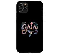 Superbe prénom Gaia personnalisé pour Anniversaire de réunion de Fille Coque pour iPhone 11 Pro Max