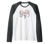 Superbe prénom Gaia personnalisé pour Anniversaire de réunion de Fille Manche Raglan