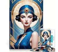 Superbe Puzzle Art Déco de 1000 pièces représentant Un Portrait d'adolescent, Un Jeu Stimulant pour Les méninges, Une activité à Faire à la Maison, Un Cadeau touchant et bienveillant 50x75cm