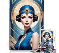 Superbe Puzzle Art Déco de 1000 pièces représentant Un Portrait d'adolescent, Un Jeu Stimulant pour Les méninges, Une activité à Faire à la Maison, Un Cadeau touchant et bienveillant 50x75cm