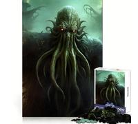 Superbe Puzzle Cthulhu Deco Art de 1000 pièces pour Adultes Pratique du raisonnement, évasion et Bords de qualité supérieure, Un pour Les fêtes (38x52cm)