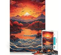Superbe Puzzle de 1000 pièces représentant des Adolescents de Montagne Un défi cérébral Amusant à Partager, aux découpes nettes et Chaleureuses 38x26cm