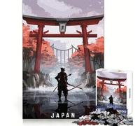 Superbe Puzzle de 1000 pièces représentant Une Porte Torii Japonaise, idéal pour Adultes Améliore la mémoire, Passe Un agréable Moment de détente, découpe de précision, Cadeau Original (50x75cm)