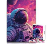 Superbe Puzzle de 1000 pièces sur Le thème de l'astronaute et de la Galaxie, idéal pour Les Adultes Un Jeu Stimulant et éducatif, Une Belle Surprise pour Les fêtes Dimensions:38x26cm