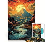 Superbe Puzzle de Montagne de 1000 pièces pour Adolescents, idéal pour développer Leurs capacités cognitives et Passer du Temps de Loisirs Finitions impeccables Un Cadeau attentionné 50x75cm