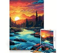 Superbe Puzzle de Montagne de 1000 pièces pour Adolescents, Jeu de logique et de Divertissement, Bords Fins, Cadeau spécial 38x26cm