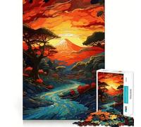 Superbe Puzzle de Montagne de 1000 pièces pour Adolescents, Jeu de logique et de réflexion, Jeu de précision, Cadeau élégant 50x75cm