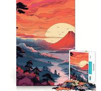 Superbe Puzzle de Montagne de 1000 pièces pour Adultes, Cadeau, Jeu de logique et d'adresse, Anti-Stress, découpe précise, liste de souhaits du Père Noël 38x52cm