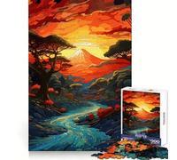 Superbe Puzzle de Montagne pour Adolescents, 1000 pièces, renforce la mémoire, Anti-Stress, Bords Lisses, Cadeau de Noël 38x52cm