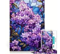 Superbe Puzzle Difficile Lilas en Fleurs pour Adultes, 1000 pièces, Jouet Intelligent et Amusant, découpe précise, Cadeau Artistique 50x75cm