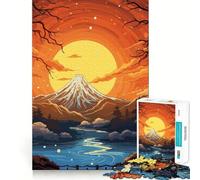 Superbe Puzzle Montagne de 1000 pièces pour Adolescents, Jeu de réflexion Relaxant et Amusant, 38x26cm