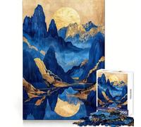 Superbe Puzzle Paysage doré pour Adolescents, 1000 pièces, stimule Le Cerveau, idéal pour se détendre, Assemblage Solide, Cadeau saisonnier (50x75cm)