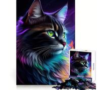Superbe puzzle pour adultes représentant un chat noir fantastique 1000 pièces un jeu de logique et de réflexion pour un plaisir de lecture et de contemplation Pièce de collection aux découpes précises