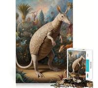 Superbe Puzzle Safari Armadillo pour Adolescents,1000 pièces,découpe Laser pour Un Assemblage Parfait,Exercice Mental Calme à la Maison (38x26cm)