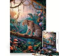 Superbe Puzzle Safari léopard pour Adolescents, 1000 pièces, stimule Le Cerveau, idéal pour Les Moments de détente, Assemblage Solide, Cadeau de Saison (38x26cm)