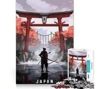 Superbe Puzzle Torii Gate Japan pour Adultes,1000 pièces,Jeu de réflexion et d'adresse,découpe de Haute précision,défi divertissant pour Les Loisirs (50x75cm)
