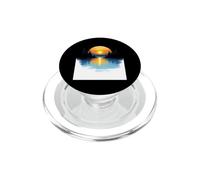 Superbe reflet du Coucher de Soleil sur Les Montagnes et Le lac PopSockets PopGrip pour MagSafe