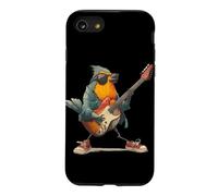 Superbe Rouge-Gorge avec Guitare électrique pour garçons et Filles Coque pour iPhone SE (2020) / 7/8