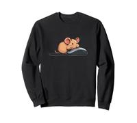 Superbe Souris Rongeur avec PC pour Les Amateurs d'ordinateurs Sweatshirt