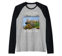 Superbe Souvenir du château d'Urquhart du Loch Ness Écosse pour Femme Manche Raglan
