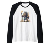 Superbe Statue de Bison en liberté Manche Raglan