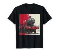Superbe Train aux Couleurs Froides T-Shirt